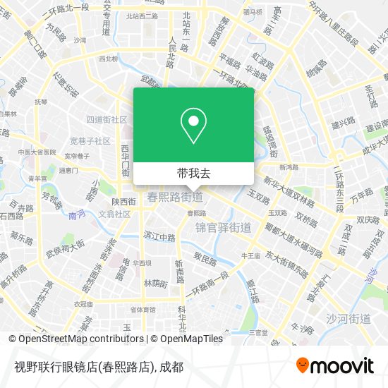视野联行眼镜店(春熙路店)地图