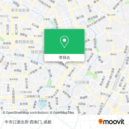 牛市口派出所-西南门地图