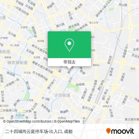 二十四城尚云庭停车场-出入口地图