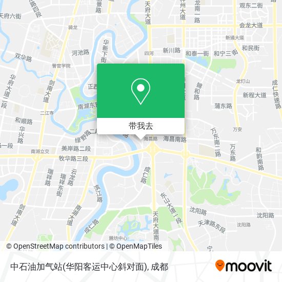 中石油加气站(华阳客运中心斜对面)地图