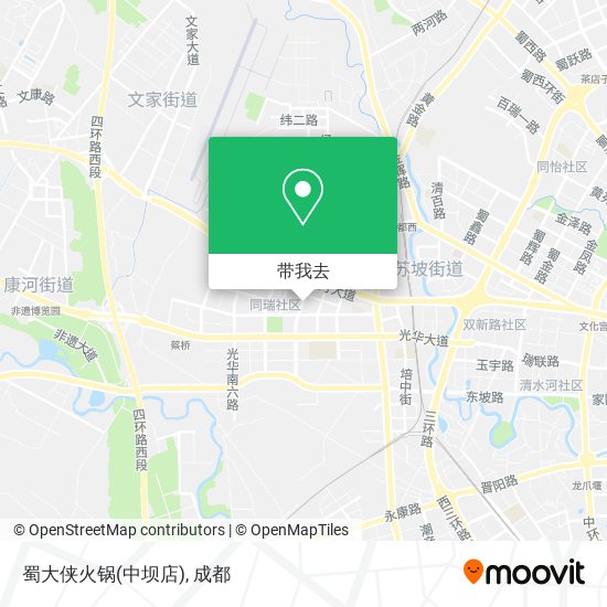 蜀大侠火锅(中坝店)地图