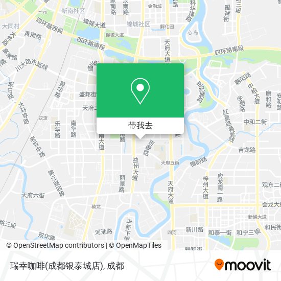 瑞幸咖啡(成都银泰城店)地图