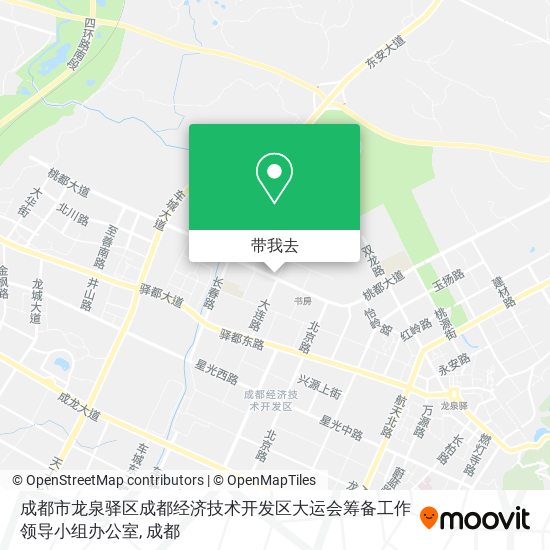 成都市龙泉驿区成都经济技术开发区大运会筹备工作领导小组办公室地图