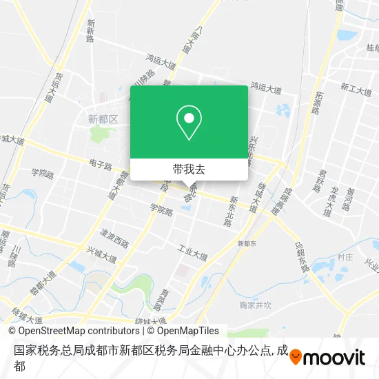 国家税务总局成都市新都区税务局金融中心办公点地图