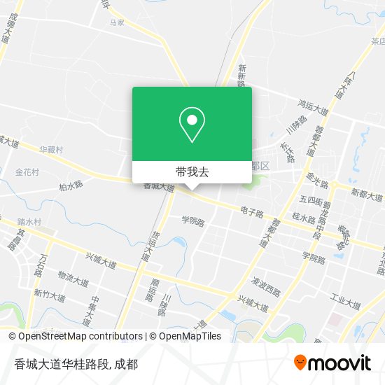 香城大道华桂路段地图