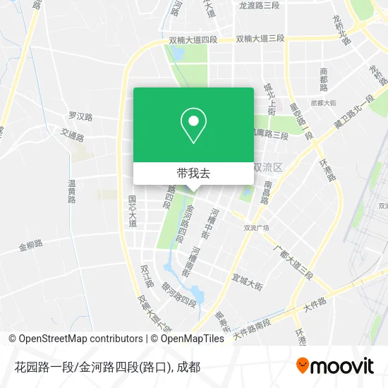 花园路一段/金河路四段(路口)地图