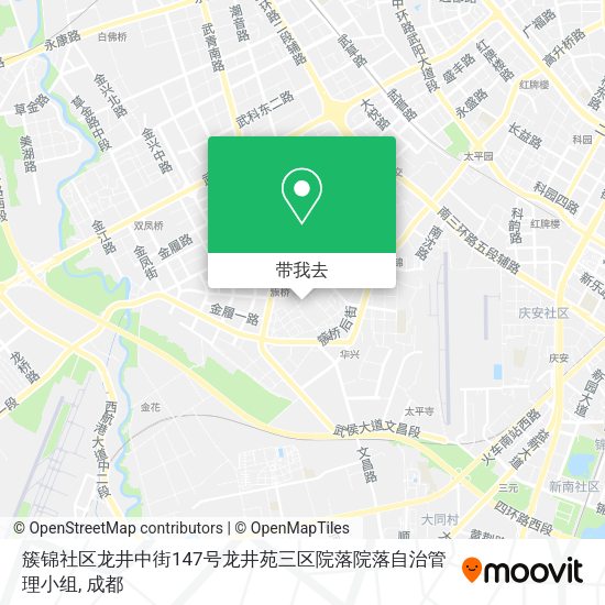 簇锦社区龙井中街147号龙井苑三区院落院落自治管理小组地图