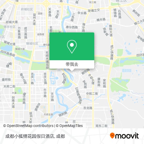 成都小狐狸花园假日酒店地图