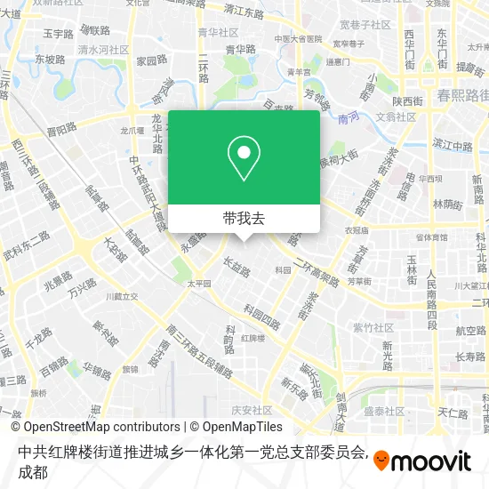 中共红牌楼街道推进城乡一体化第一党总支部委员会地图