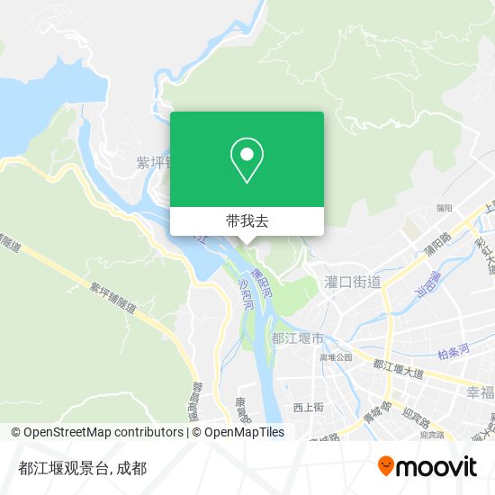 都江堰观景台地图