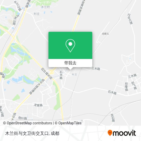 木兰街与文卫街交叉口地图