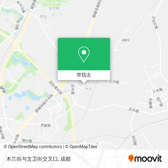 木兰街与文卫街交叉口地图
