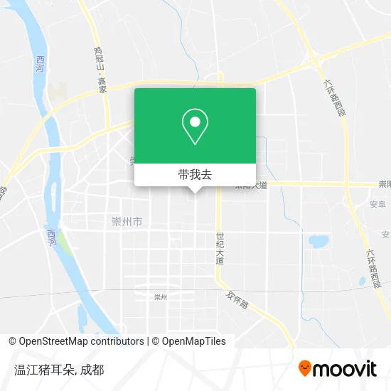 温江猪耳朵地图