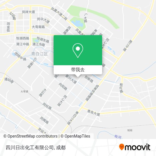 四川日出化工有限公司地图