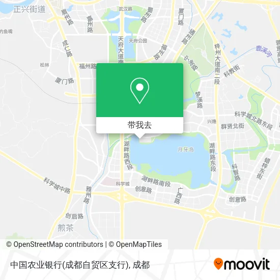 中国农业银行(成都自贸区支行)地图