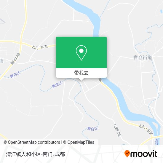 清江镇人和小区-南门地图