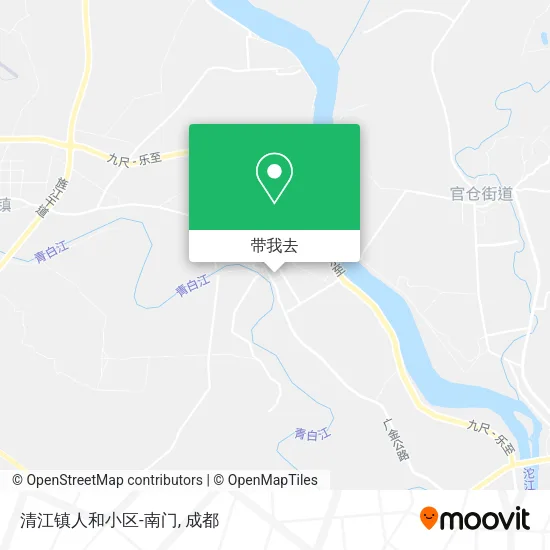 清江镇人和小区-南门地图