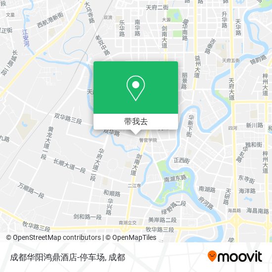 成都华阳鸿鼎酒店-停车场地图