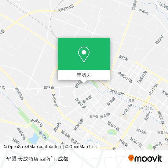 华盟·天成酒店-西南门地图