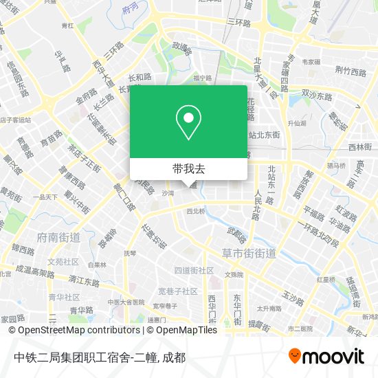 中铁二局集团职工宿舍-二幢地图