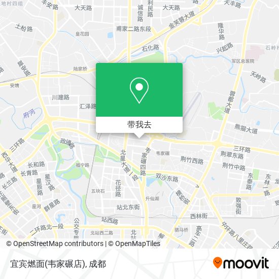 宜宾燃面(韦家碾店)地图