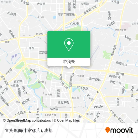 宜宾燃面(韦家碾店)地图