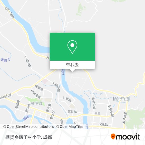 栖贤乡磙子村小学地图