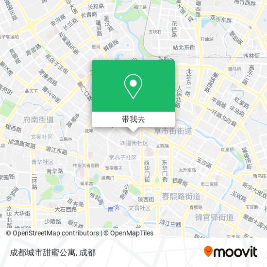 成都城市甜蜜公寓地图