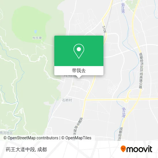 药王大道中段地图