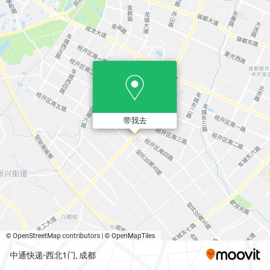 中通快递-西北1门地图