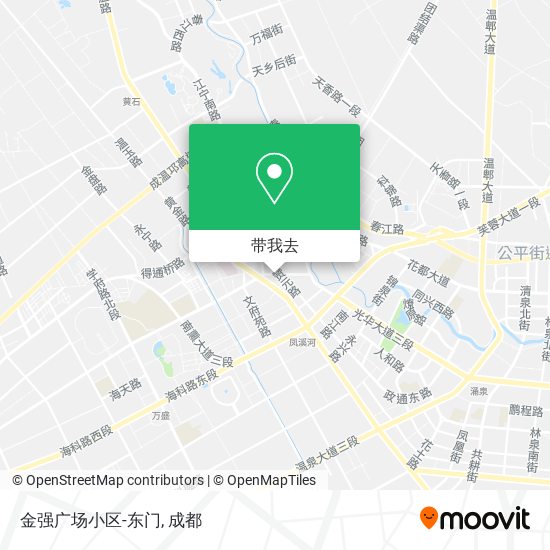 金强广场小区-东门地图