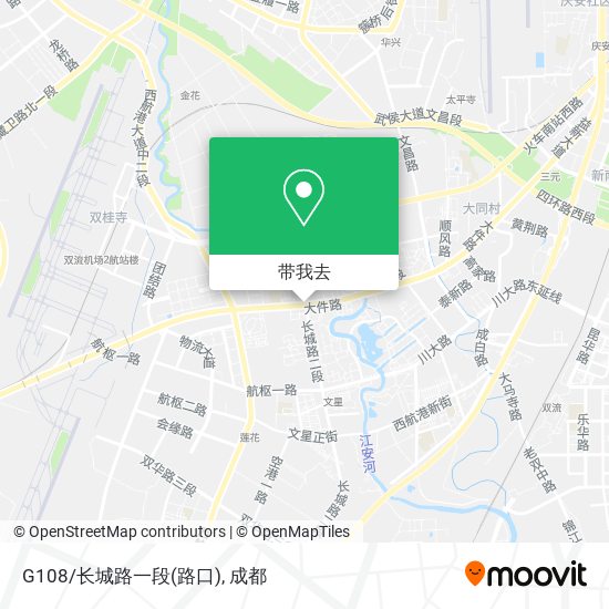 G108/长城路一段(路口)地图