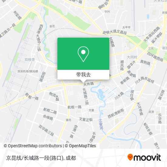 京昆线/长城路一段(路口)地图