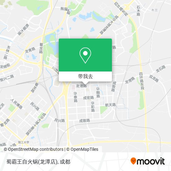 蜀霸王自火锅(龙潭店)地图