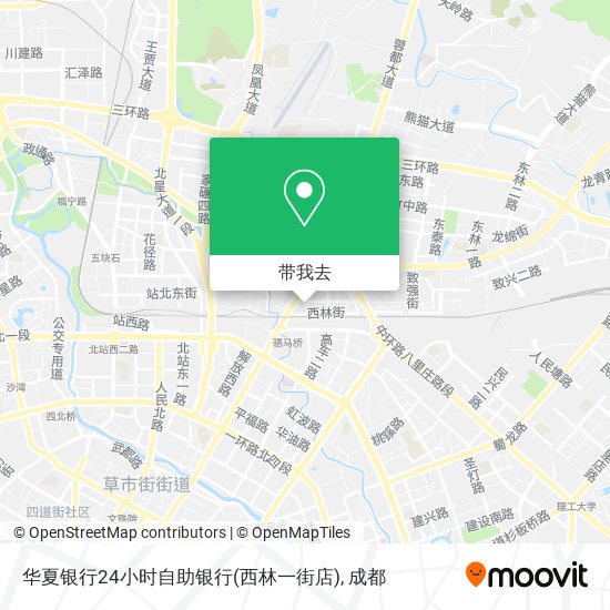 华夏银行24小时自助银行(西林一街店)地图