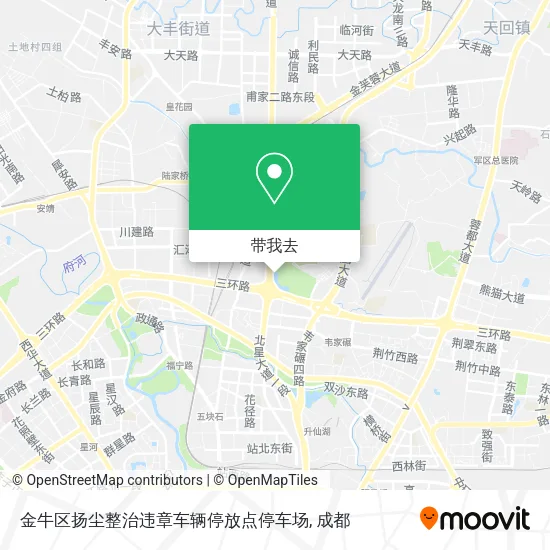 金牛区扬尘整治违章车辆停放点停车场地图