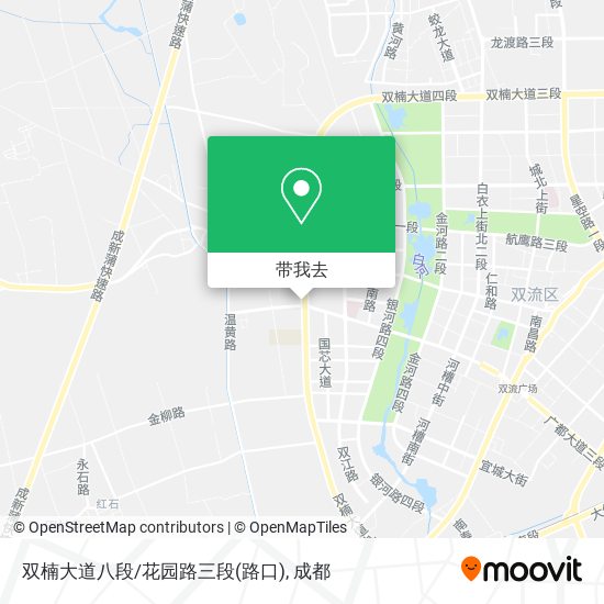 双楠大道八段/花园路三段(路口)地图