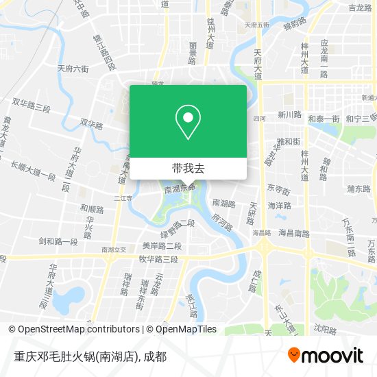 重庆邓毛肚火锅(南湖店)地图