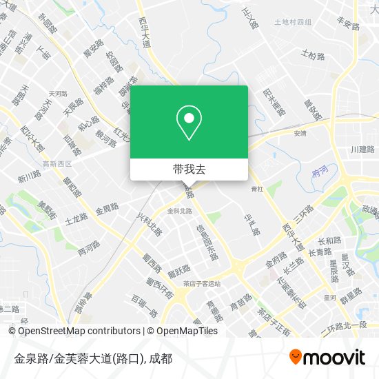 金泉路/金芙蓉大道(路口)地图