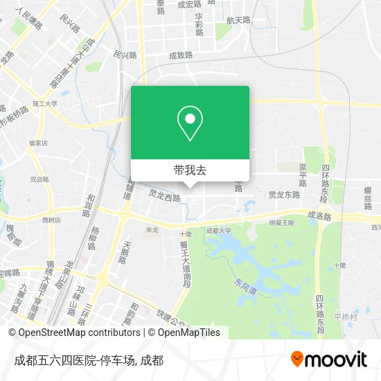 成都五六四医院-停车场地图