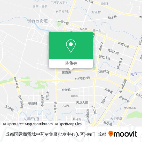 成都国际商贸城中药材集聚批发中心(6区)-南门地图