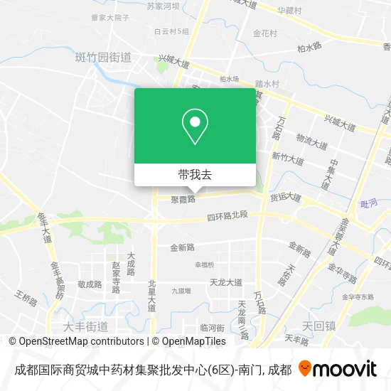 成都国际商贸城中药材集聚批发中心(6区)-南门地图