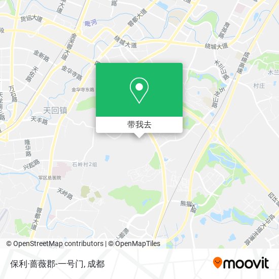 保利·蔷薇郡-一号门地图