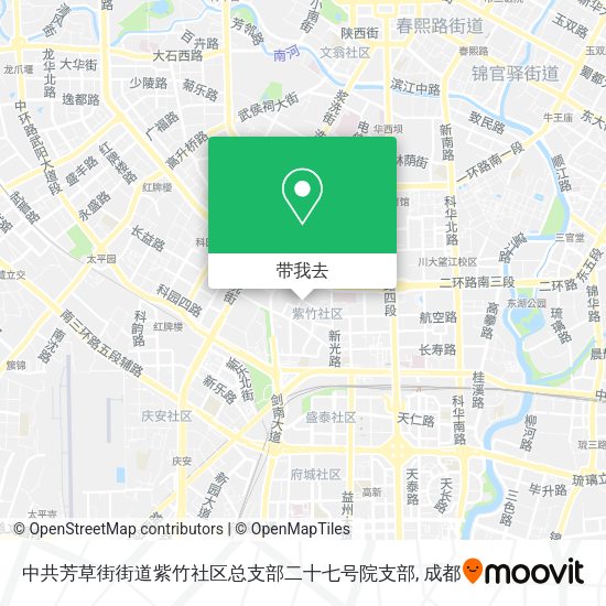 中共芳草街街道紫竹社区总支部二十七号院支部地图