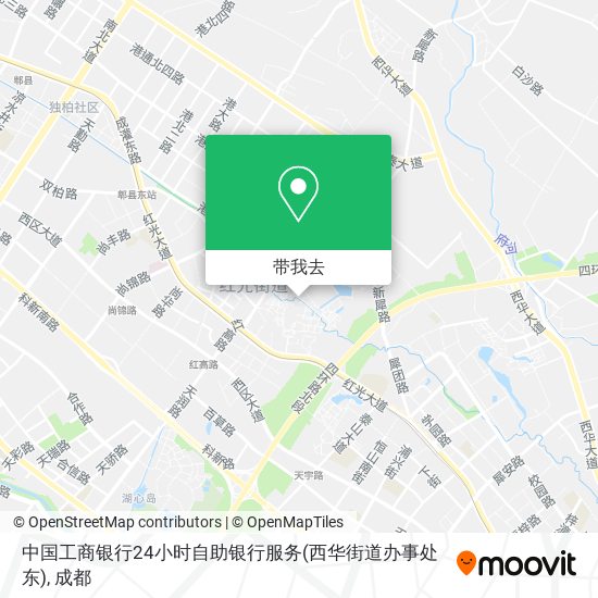中国工商银行24小时自助银行服务(西华街道办事处东)地图