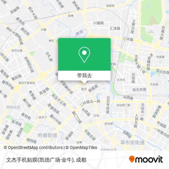 文杰手机贴膜(凯德广场·金牛)地图