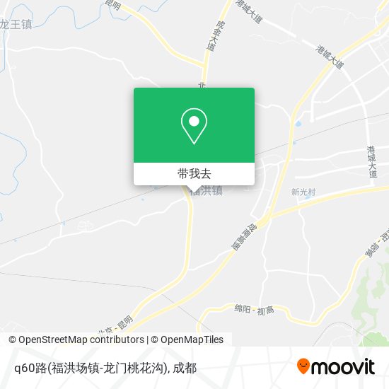 q60路(福洪场镇-龙门桃花沟)地图