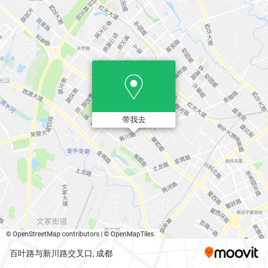 百叶路与新川路交叉口地图