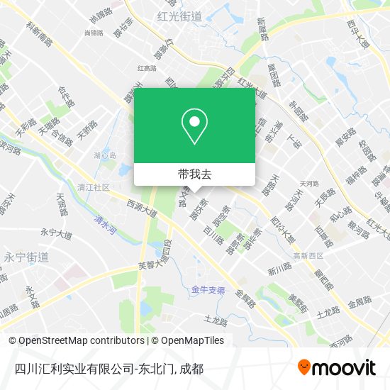 四川汇利实业有限公司-东北门地图