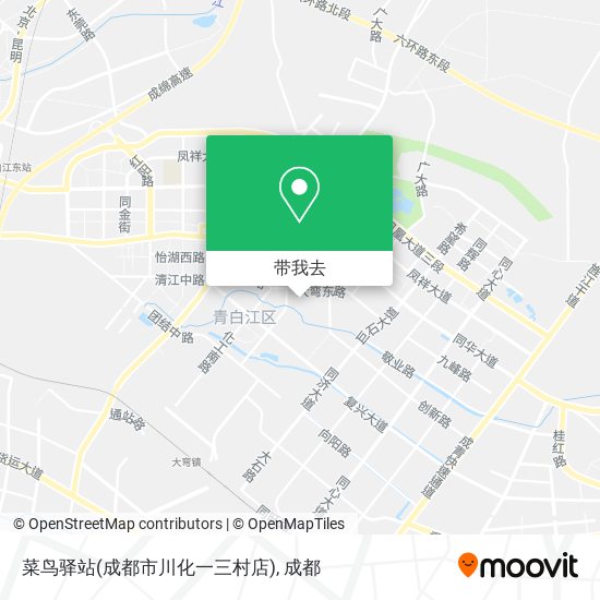 菜鸟驿站(成都市川化一三村店)地图